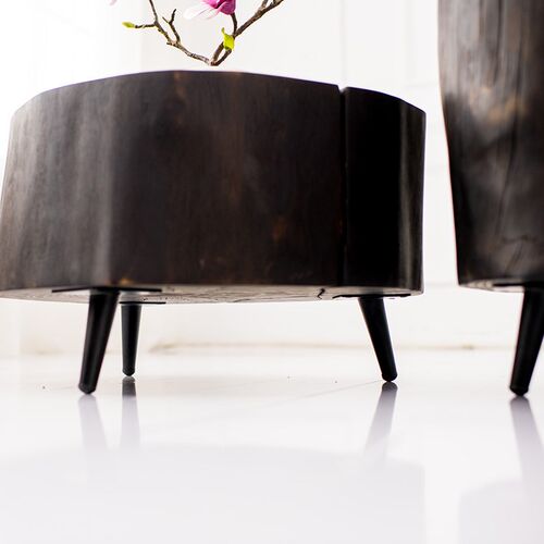 根雕原木茶几复古做旧铁艺实木墩家用茶台北欧简约阳台天然桌几墩