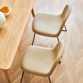 简约家用餐椅靠背椅凳子加厚塑料椅子北欧餐厅用餐桌洽谈椅休闲椅