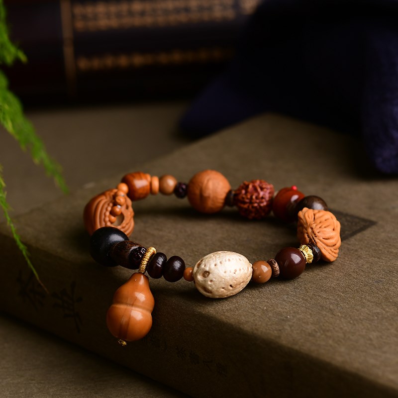 橄榄核无相佛多宝手串 搭配沉香 凤眼 驼骨 金刚 桃核花生 TY1640