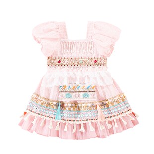 汉服女童夏季2024新款民族风套装女孩异域风服装新中式唐装表演服