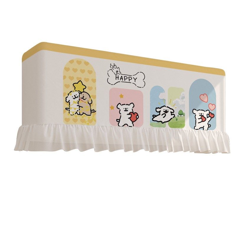 空调挡风帘防直吹1.5p开机不取壁挂式挂机通用2025新款卡通防尘罩