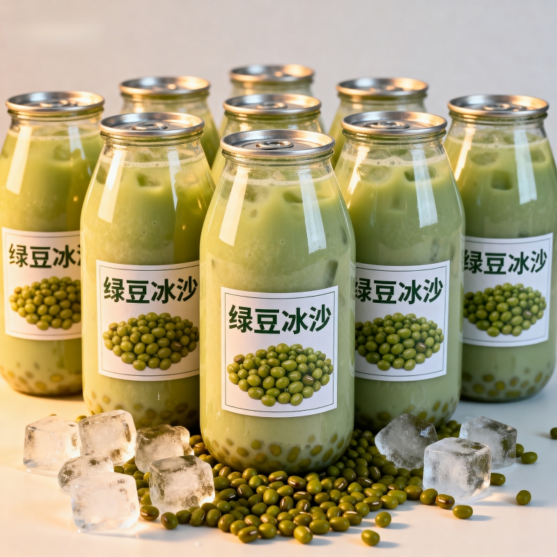 【220ML*10瓶】网红绿豆冰沙风味饮料解暑解腻健康绿豆汤整箱批发