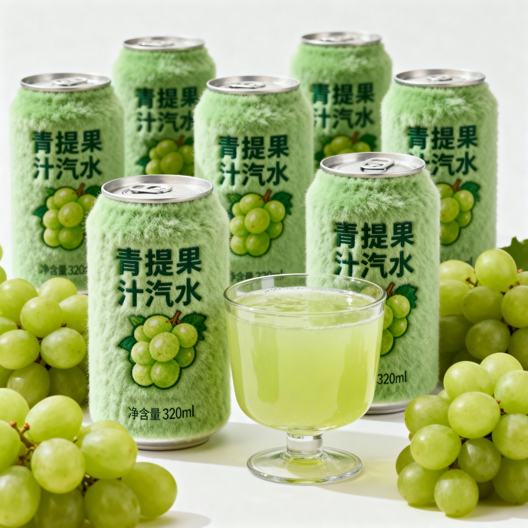 【高端品质】青提果汁汽水葡萄果汁官方推荐饮料320ml*8罐送礼
