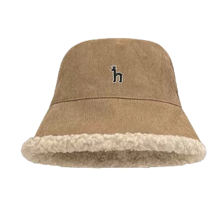 【一折专区】Horgias哈吉斯尼森羊羔毛双面渔夫帽子女秋冬季保暖