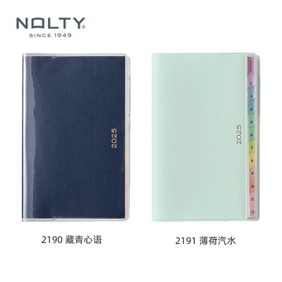 【2025新品】NOLTY PAGEM周日周计划小型版彩虹索引能率手帐2190