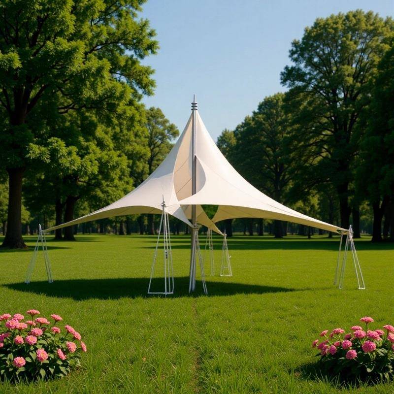 户外景区商业广场体育场馆异型彩色膜结构钢结构张拉膜遮阳雨棚帆