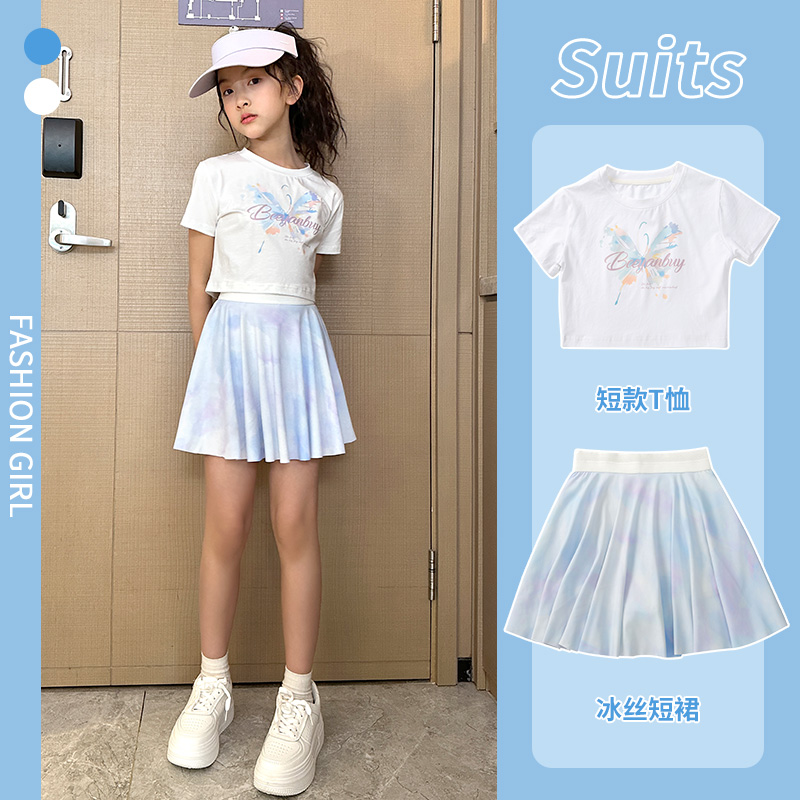 女童套装夏季2025新款运动服