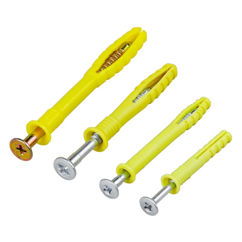 沪心尼龙塑料敲击式膨胀钉膨胀螺丝地板钉木龙骨专用锚栓M6M8M10