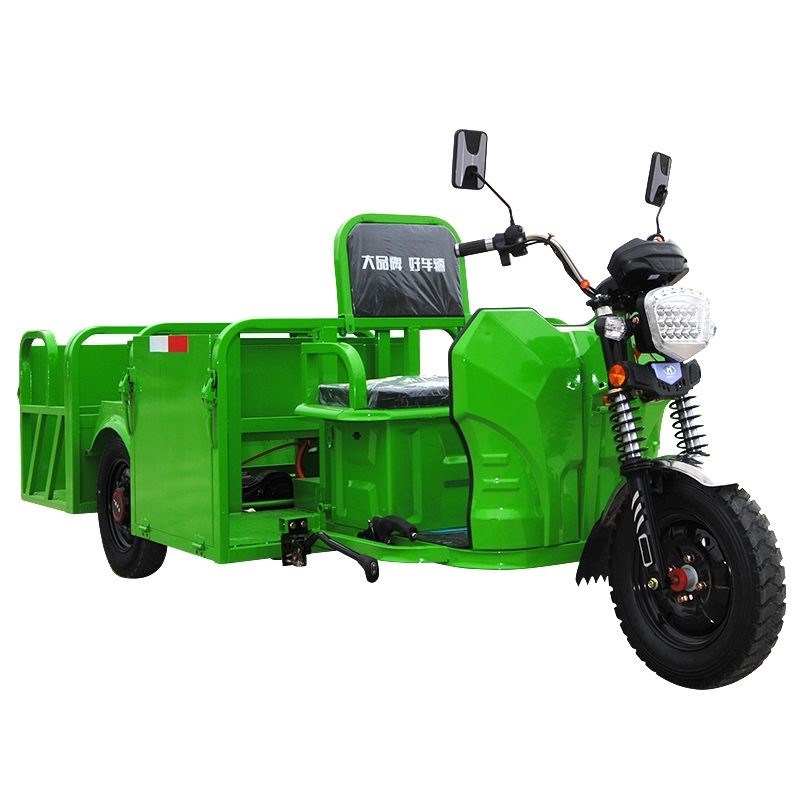 电动三轮车垃圾车清运垃圾桶四桶六桶转运车物业运输车平板环卫车