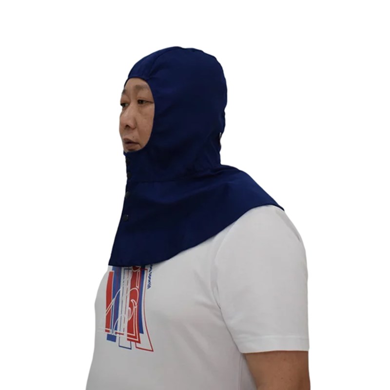 防静电披肩帽阻燃电焊工专用头防火花飞溅防尘风帽男加厚电焊帽