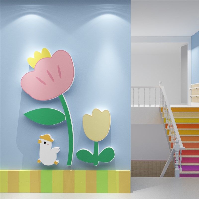 幼儿园大厅走廊环创题托管形象墙面装饰成品文化布置互动材料,家居饰品,软装墙贴,淘宝优惠券,粉丝福利购,淘宝优惠卷