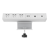 办公桌夹桌插座 带充电电话插座 定制五插座