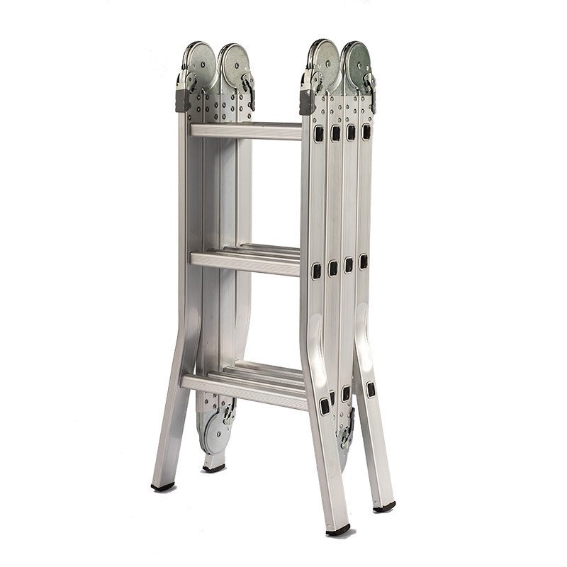 多功能梯子家用折叠加厚铝合金人字梯室内外伸缩便携升降工程长梯