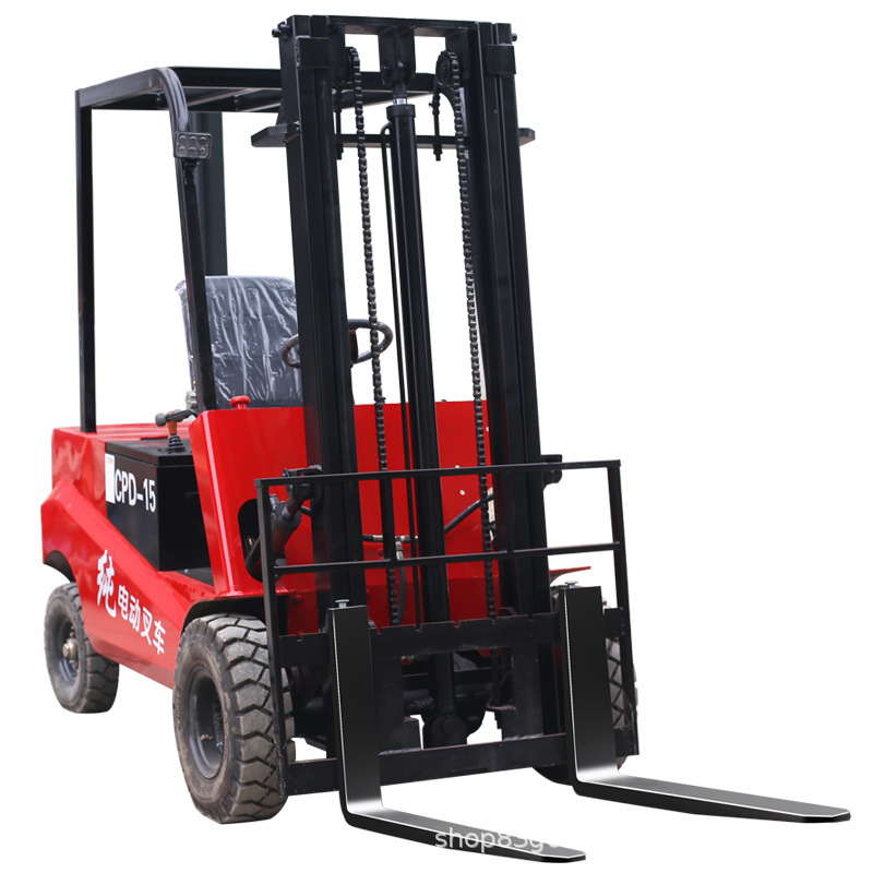 全电动叉车四轮座驾式配重式铲车锂电升高装卸车0.5到3吨堆高车