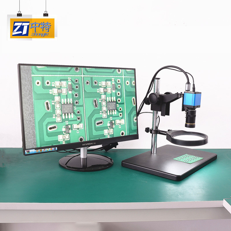 中特ZTJM-1963电子视频显微镜高清图像清晰配高清HDMI工业相机