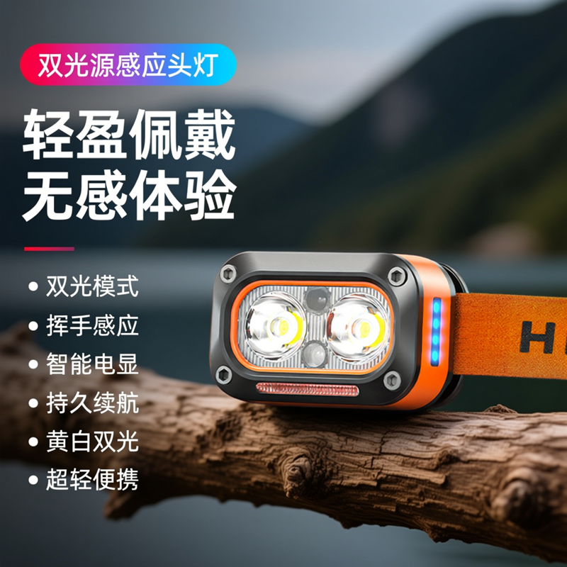 头灯强光超亮充电感应超长续航锂电小夜钓鱼专用头戴式登山灯户外,户外/登山/野营/旅行用品,头灯,淘宝优惠券,粉丝福利购,淘宝优惠卷