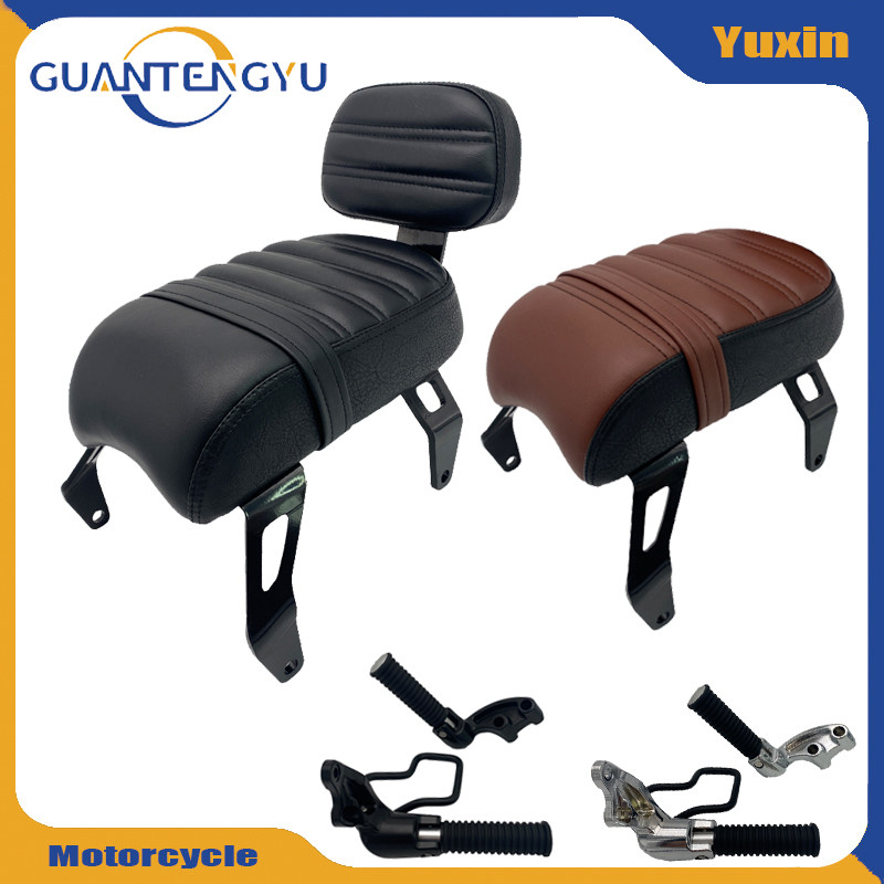 印第安o改装后坐垫后靠背 侦察兵o后脚踏防烫架