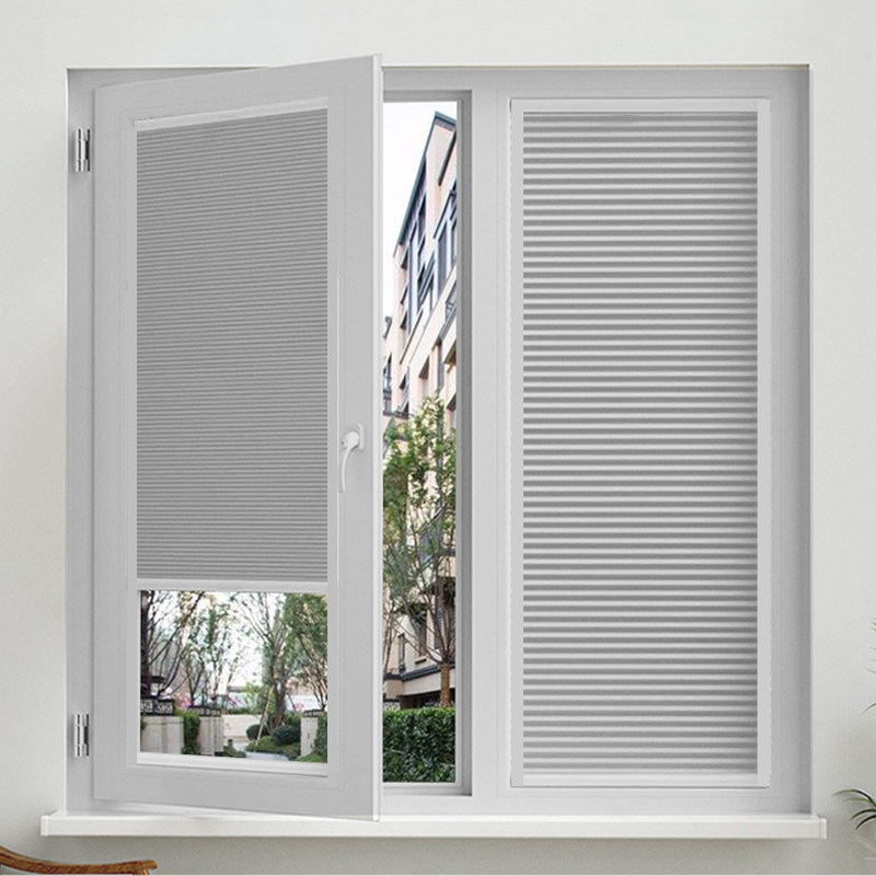 带框免打孔百叶内倒内窗窗帘遮阳隔热浴室防水全遮光玻璃蜂巢帘,居家布艺,蜂巢帘,淘宝优惠券,粉丝福利购,淘宝优惠卷