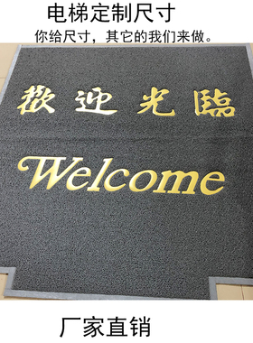 酒店迎宾入户大门口地垫进门高级灰色地毯电梯商铺业裁剪商用