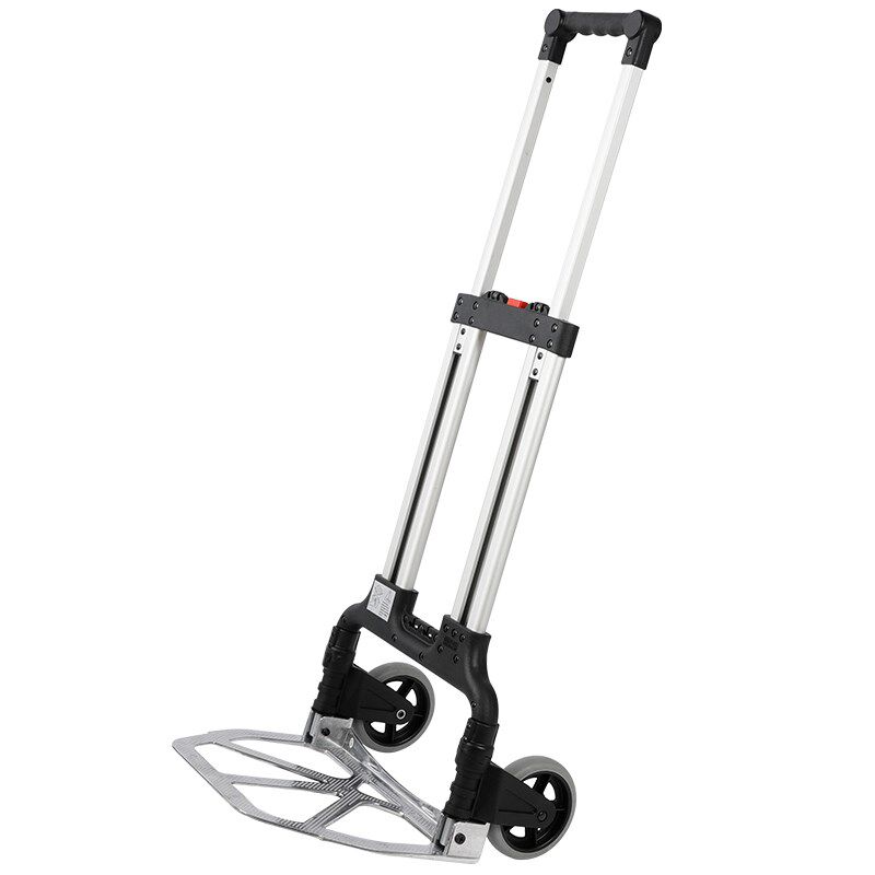 顺和小推车铝合金拉车大轮子橡胶静音轮拉货车重型车子