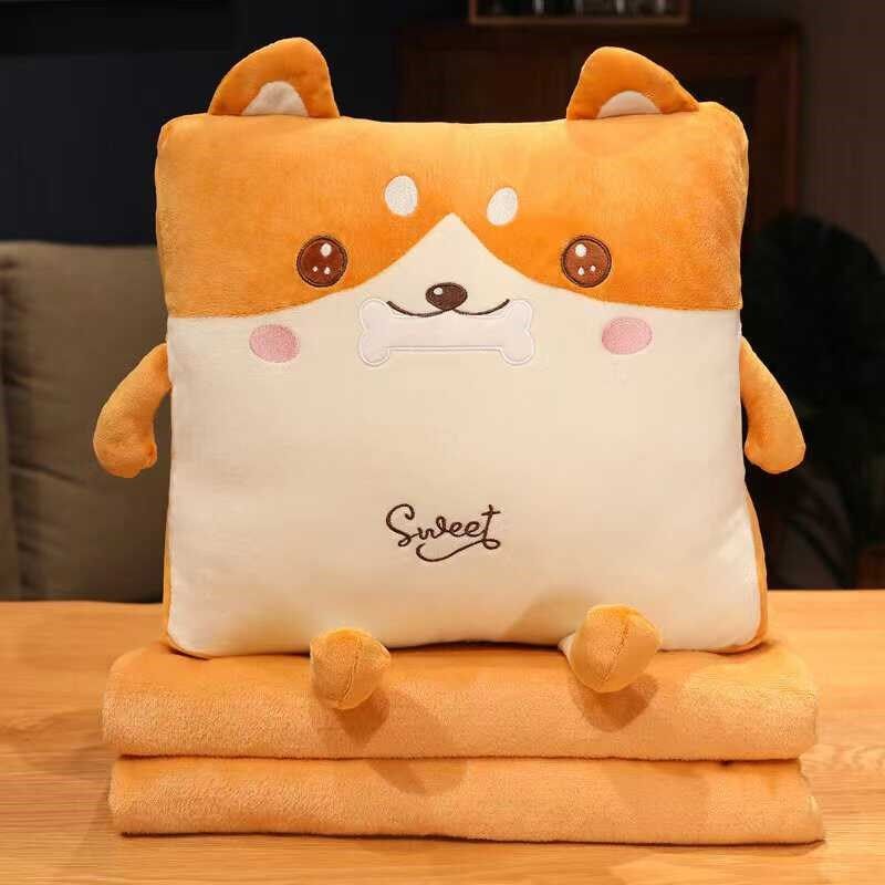 兴梦空调毯子二合一靠枕两用午睡毛毯兴梦,居家布艺,抱枕被,淘宝优惠券,粉丝福利购,淘宝优惠卷