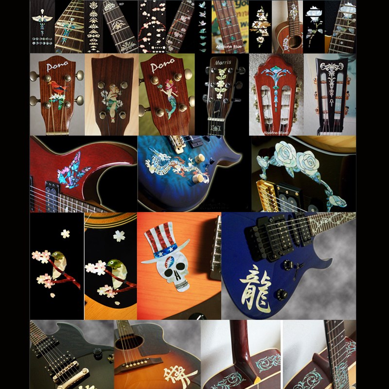 东乐JOCKOMO 蜥蜴吉他琴体贴纸民谣电贝斯装饰吸附拨片收纳套