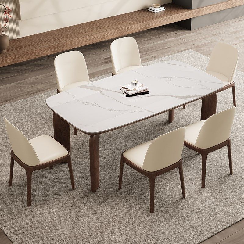 德利丰实木岩板餐桌家用桃色长方形新中古风全托饭桌,住宅家具,岩板餐桌,淘宝优惠券,粉丝福利购,淘宝优惠卷