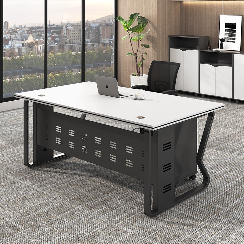 办公桌单人1.2米电脑桌办公室1.米并排2//位职员桌椅