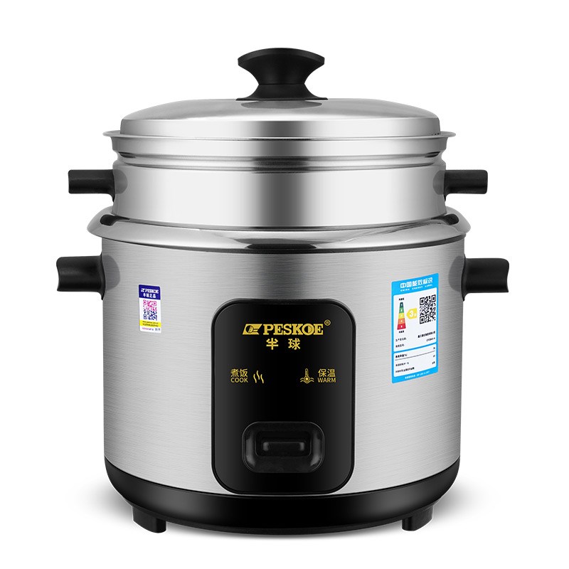 半球0不锈钢2LLL5L升老式家用电饭锅多功能带多层蒸笼电饭煲