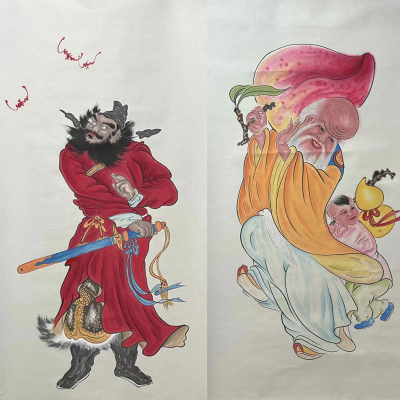 国画私人定制来图代画手绘临摹山水人物风景花鸟写意工笔客厅订制