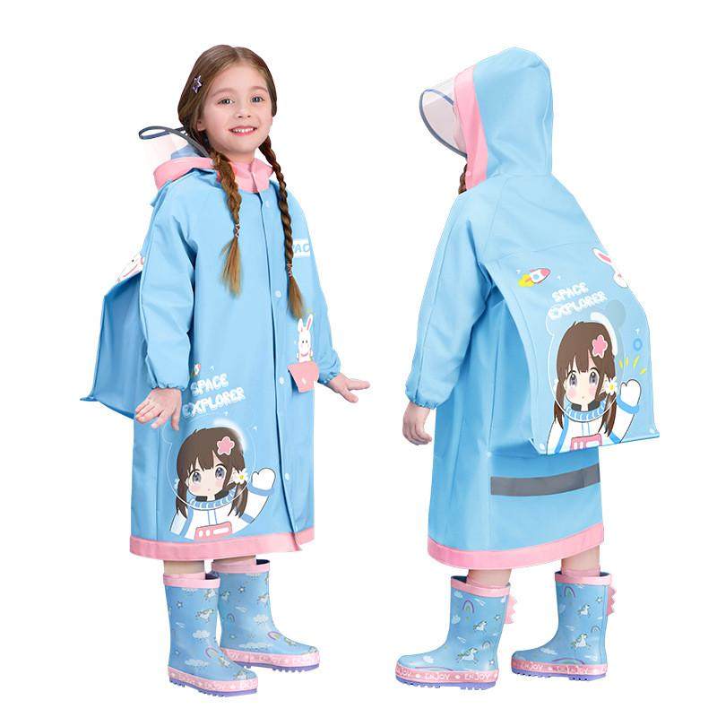 儿童雨衣女童女孩小学生上学一年级新款带书包位大童雨披,居家日用,冰枕,淘宝优惠券,粉丝福利购,淘宝优惠卷
