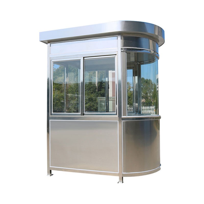 广西不锈钢岗亭小区保安亭停车场收费亭吸烟亭门卫室售货长沙岗亭