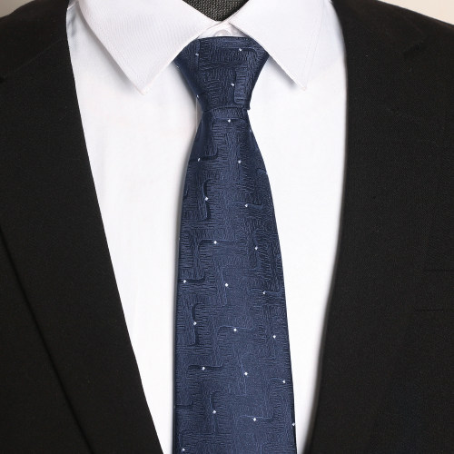 高级领带男正装拉链式结婚新郎男士商务蓝色懒人免打西装衬1001d