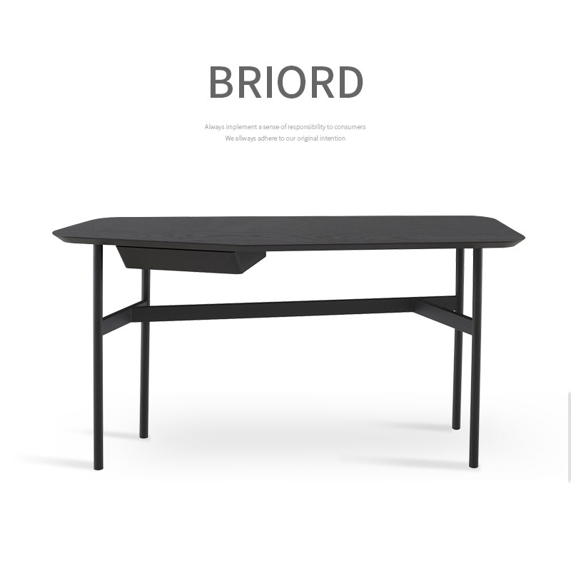 IFJE写意空间简约现代实木学习书桌写字台家用书房办公意式极简桌