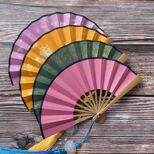 2.5寸4玉竹迷你小挂扇随身袖 口袋扇双面彩色洒金折扇汉服拍摄儿童