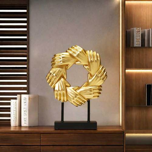 合作共赢诚信件握手摆老板公办室桌面摆设酒装AYB柜饰品乔迁开业