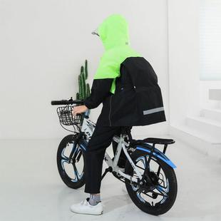 书大包位儿学童两件套男童生雨天骑行雨披 套装 件式 儿两童雨衣雨裤