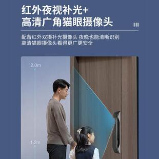 3D人识智掌帆者能门锁户门指纹锁木门办公室别家用密脸码锁B62入F
