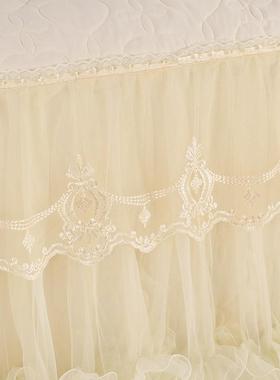 公主风全包床头罩蕾刺绣FWZ边防尘花加厚软包床头床丝包防止罩磕