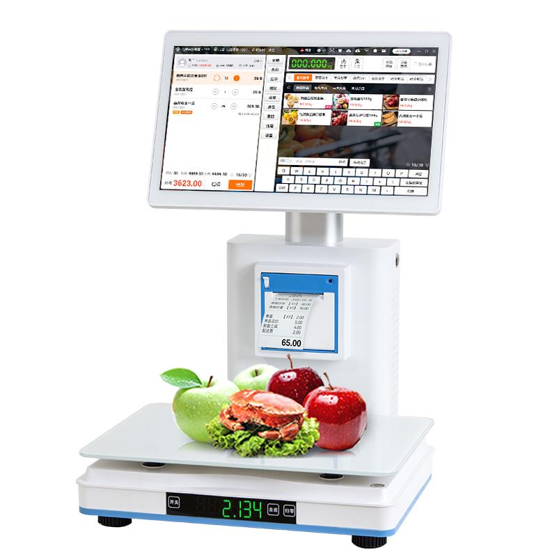 酷睿i5A5000触控屏幕收银AlA5000Tl称重收款机电子收银称机生秤零