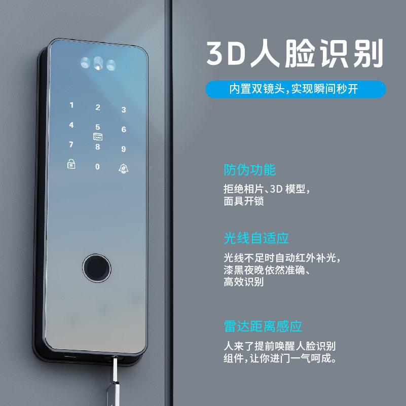 新加能CSM坡猫远程人脸识别可对讲眼涂视鸦前后防水双钥匙铁栏门