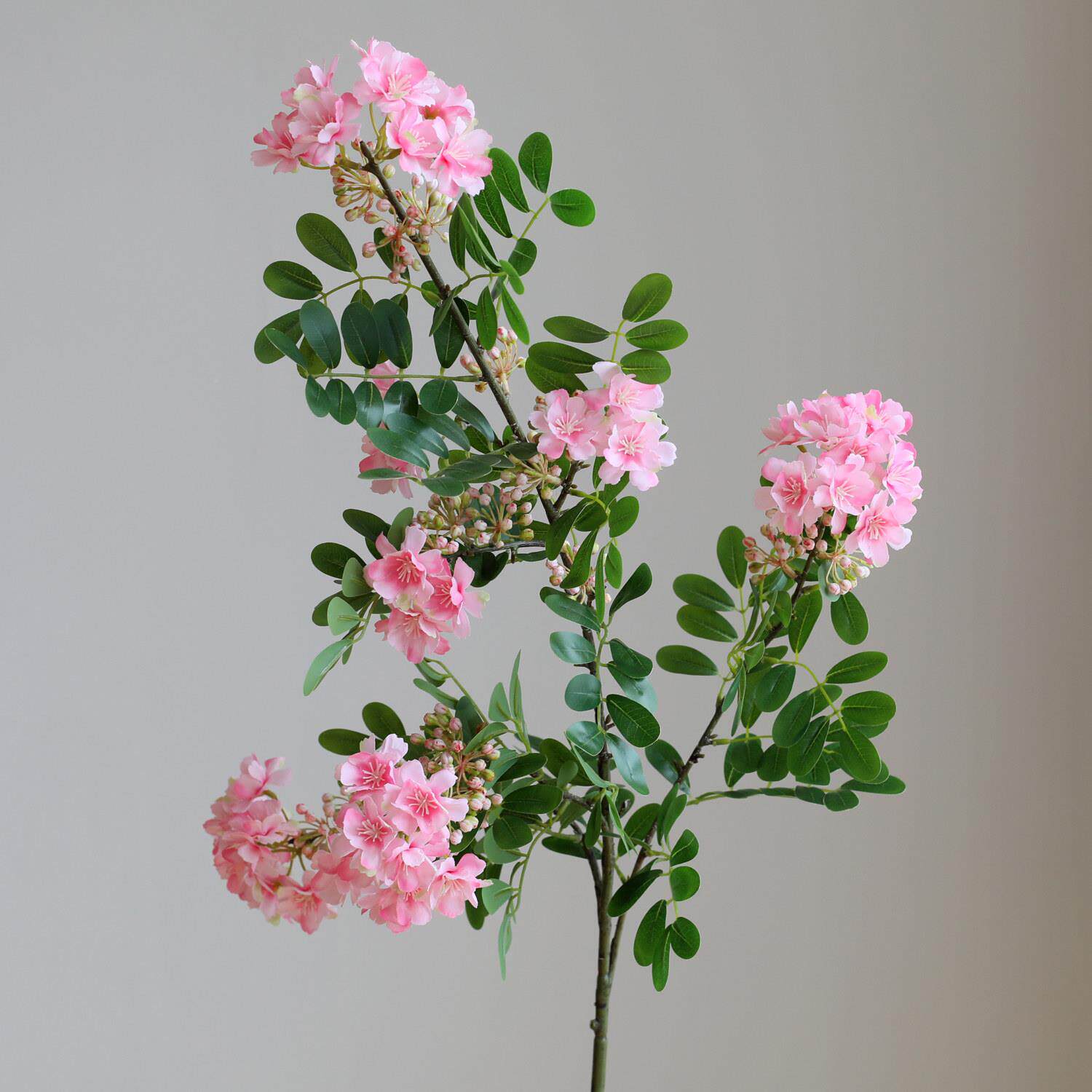 醉香粉色真含笑花仿花束客厅假落地酒店插花摆件装饰绿植花VRI十