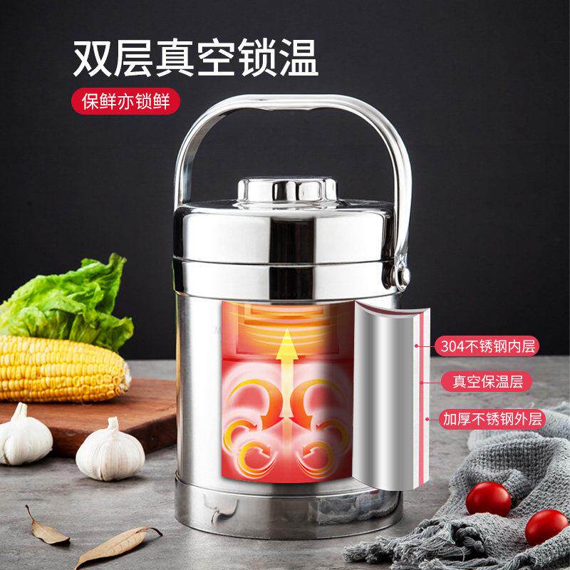 美厨34不锈钢保便MCB-2.0温当盒携式上班族0手提大容量真空商用超