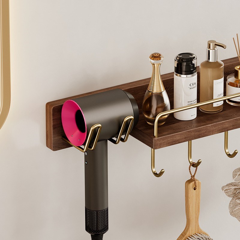 吹风机挂架支架卫生间牙刷牙杯置物架适用戴森徕芬吹风机收纳架子