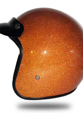 摩托车复古头盔 DOT认证时尚男女个性哈雷机车小盔体糖果紫色半盔