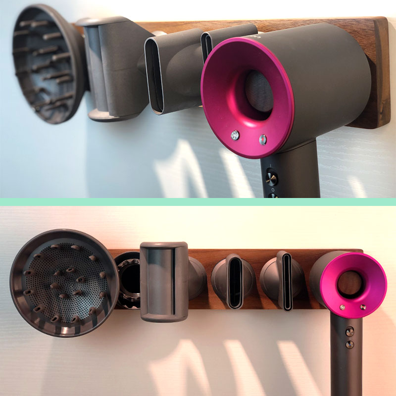 适用戴森吹风机支架免打孔挂架子HD08风筒置物架电吹风收纳架挂墙