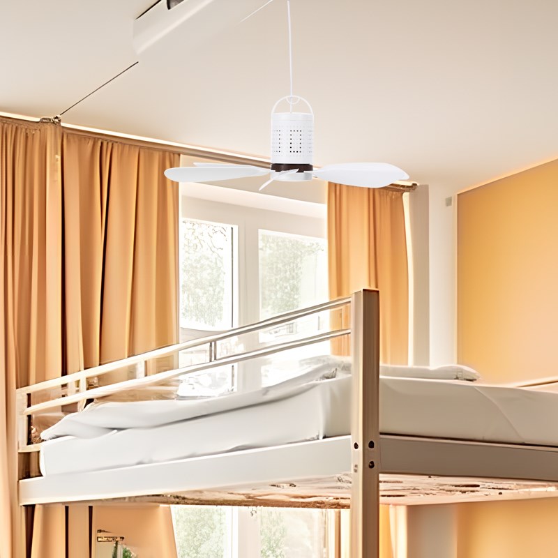 USB小吊扇2024新款学生寝室床上下铺宿舍遥控调速36V伏低压电风扇