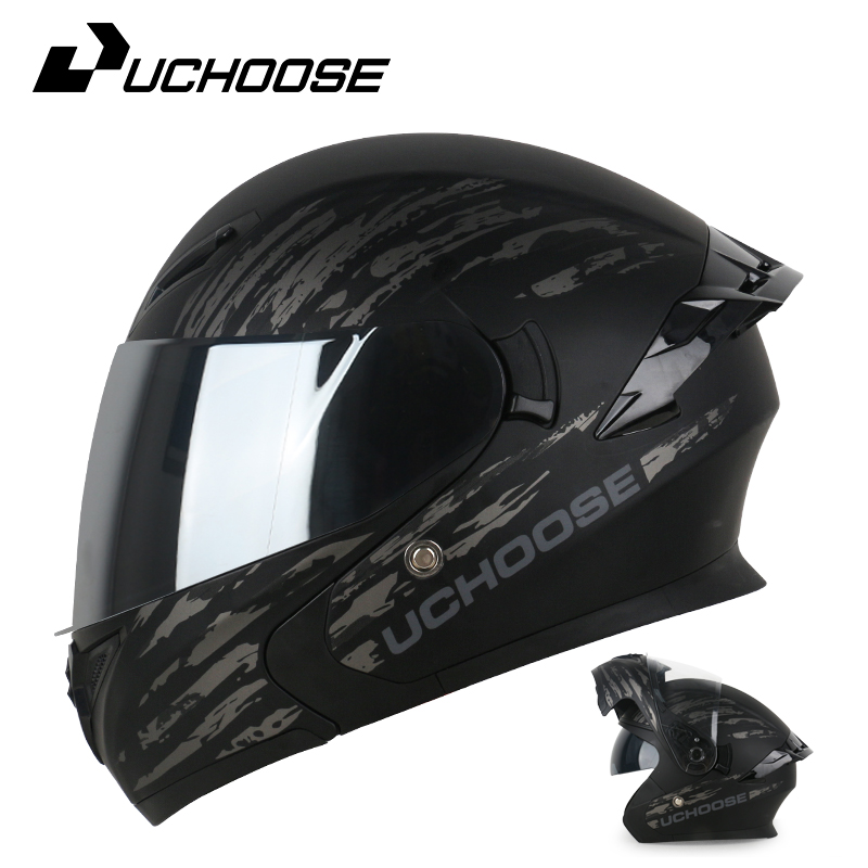 3C认证摩托车揭面盔双镜片安全复古骑行四季通用正版保暖