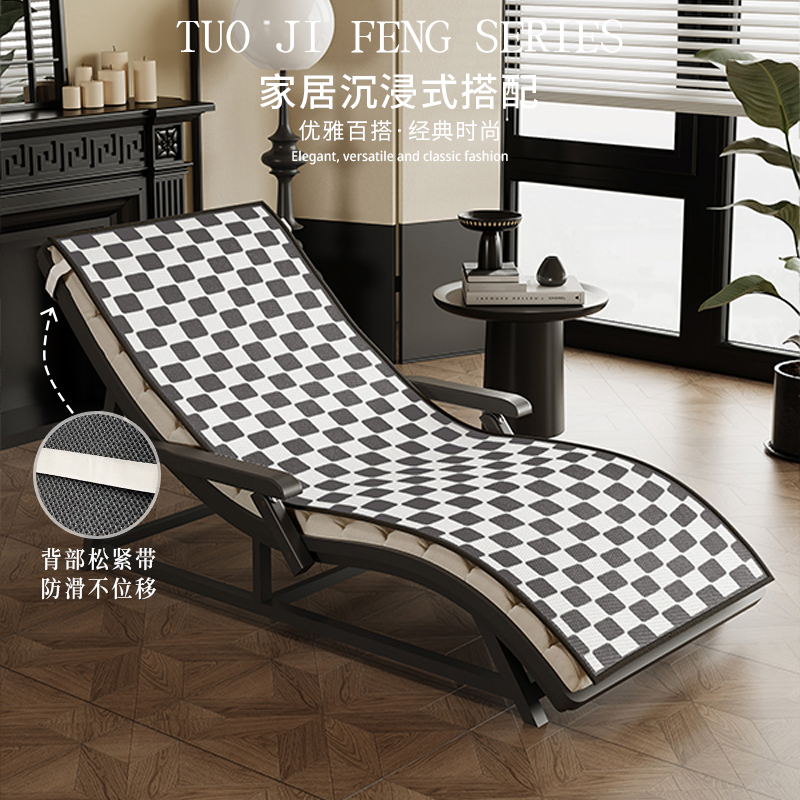 夏季冰丝躺椅垫办公室午休冰垫摇椅凉席坐垫子夏季电脑椅凉感靠垫