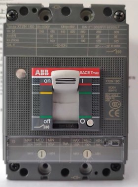 ABB塑壳断路器XT1N160AXT3N250ATMD100AT5N400A空开3P三相四线4P